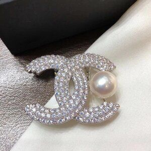 Chanel diamond brooch
